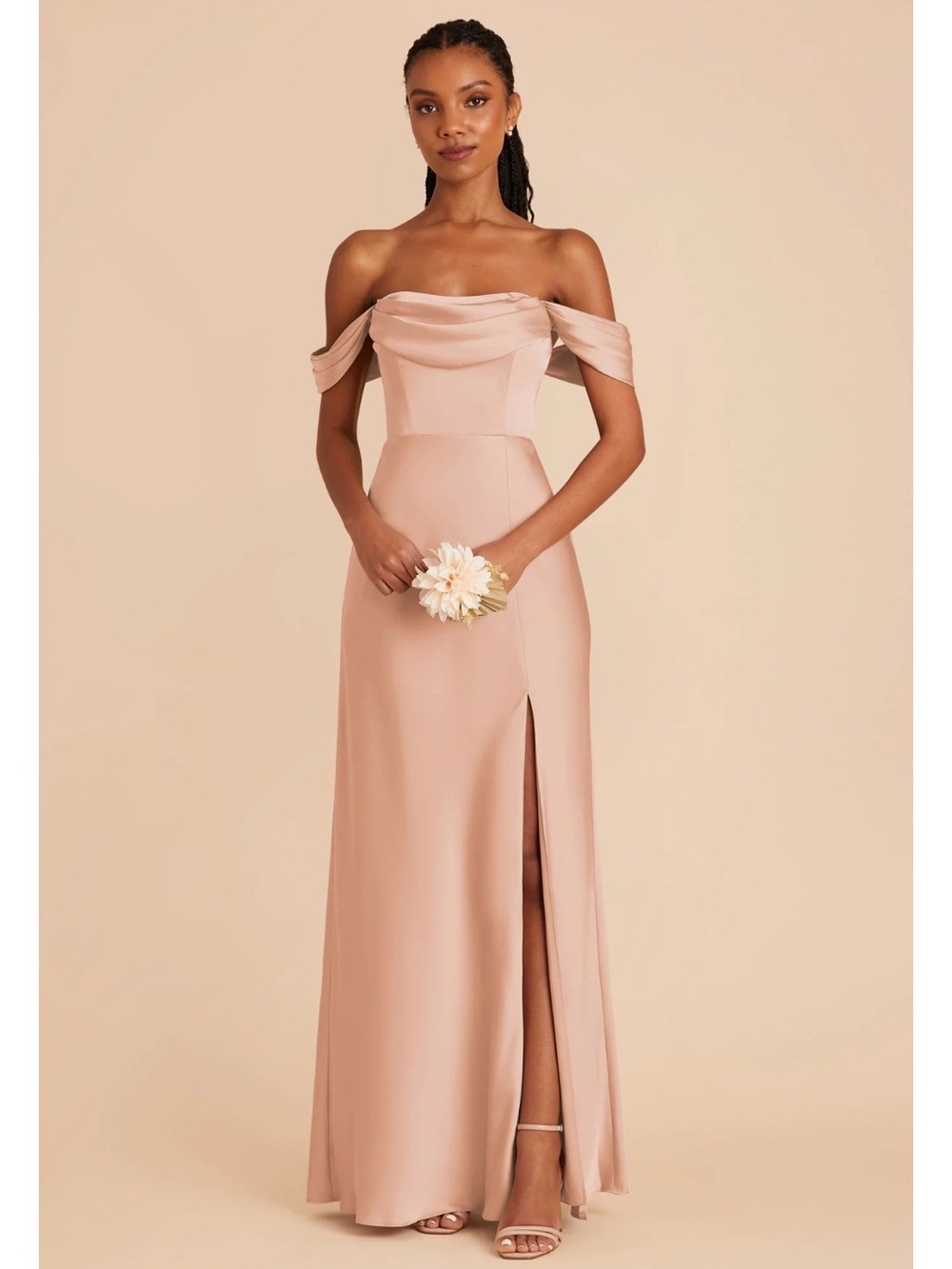 Birdy Grey Mia dress rose gold Satin Gown